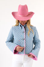 Load image into Gallery viewer, The Slim Shortie Quilted Ruffle Jacket