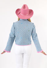 Load image into Gallery viewer, The Slim Shortie Quilted Ruffle Jacket