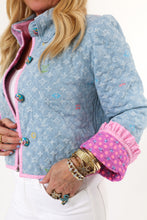 Load image into Gallery viewer, The Slim Shortie Quilted Ruffle Jacket