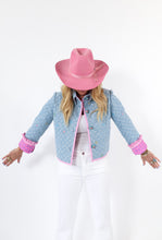 Load image into Gallery viewer, The Slim Shortie Quilted Ruffle Jacket