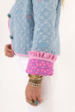 Load image into Gallery viewer, The Slim Shortie Quilted Ruffle Jacket