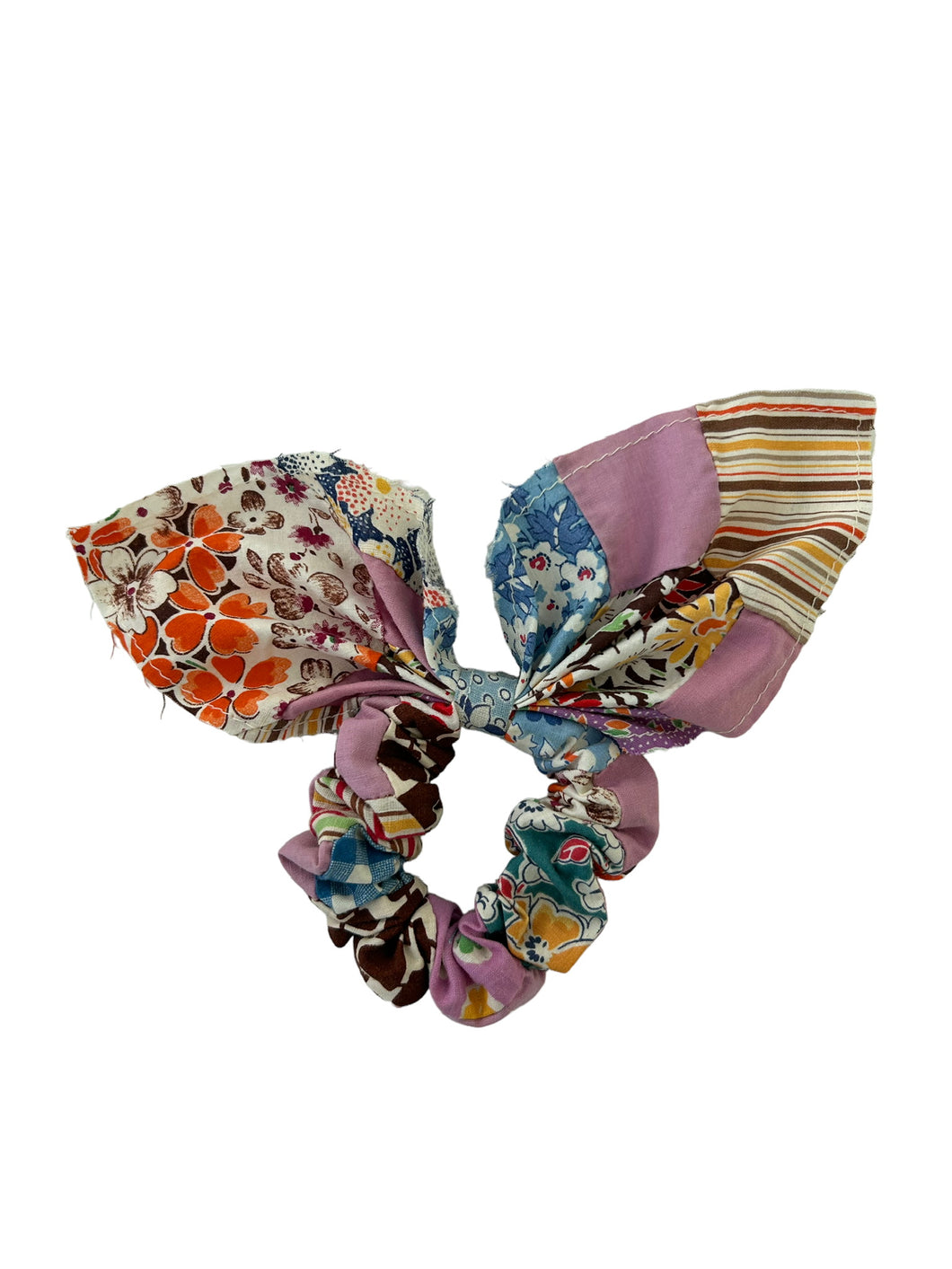 Vintage Quilted Scrunchie Andrea
