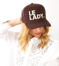 Load image into Gallery viewer, Le Lady Brown Twill Hat