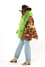 Load image into Gallery viewer, The Market Jacket with Green Fur- Medium