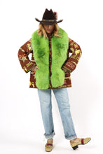 Load image into Gallery viewer, The Market Jacket with Green Fur- Medium