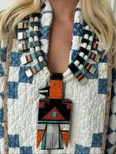 Load image into Gallery viewer, Turquoise Thunder Bird Necklace