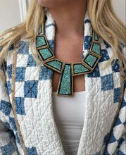 Load image into Gallery viewer, Turquoise and Wood Maiden Necklace