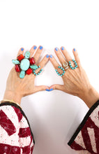 Load image into Gallery viewer, Horseshoe Turquoise Ring