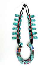 Load image into Gallery viewer, Turquoise Horseshoe Necklace