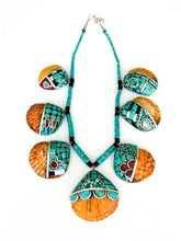 Load image into Gallery viewer, Turquoise Shell Necklace