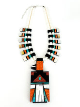 Load image into Gallery viewer, Turquoise Thunder Bird Necklace
