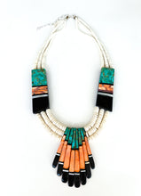 Load image into Gallery viewer, Turquoise and Spiny Oyster Necklace