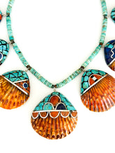 Load image into Gallery viewer, Turquoise Shell Necklace