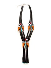 Load image into Gallery viewer, Turquoise Triple Thunderbird Necklace