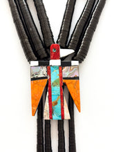 Load image into Gallery viewer, Turquoise Triple Thunderbird Necklace
