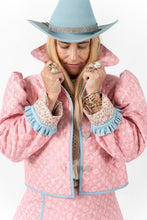Load image into Gallery viewer, The Queen Bee Quilted Ruffle Jacket - Small