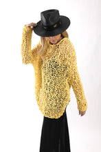 Load image into Gallery viewer, Fe Knits Boyfriend Sweater in Yellow