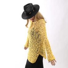 Load image into Gallery viewer, Fe Knits Boyfriend Sweater in Yellow