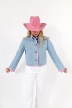 Load image into Gallery viewer, The Slim Shortie Quilted Ruffle Jacket
