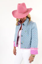 Load image into Gallery viewer, The Slim Shortie Quilted Ruffle Jacket
