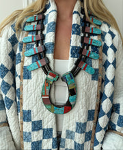 Load image into Gallery viewer, Turquoise Horseshoe Necklace
