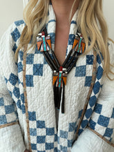 Load image into Gallery viewer, Turquoise Triple Thunderbird Necklace
