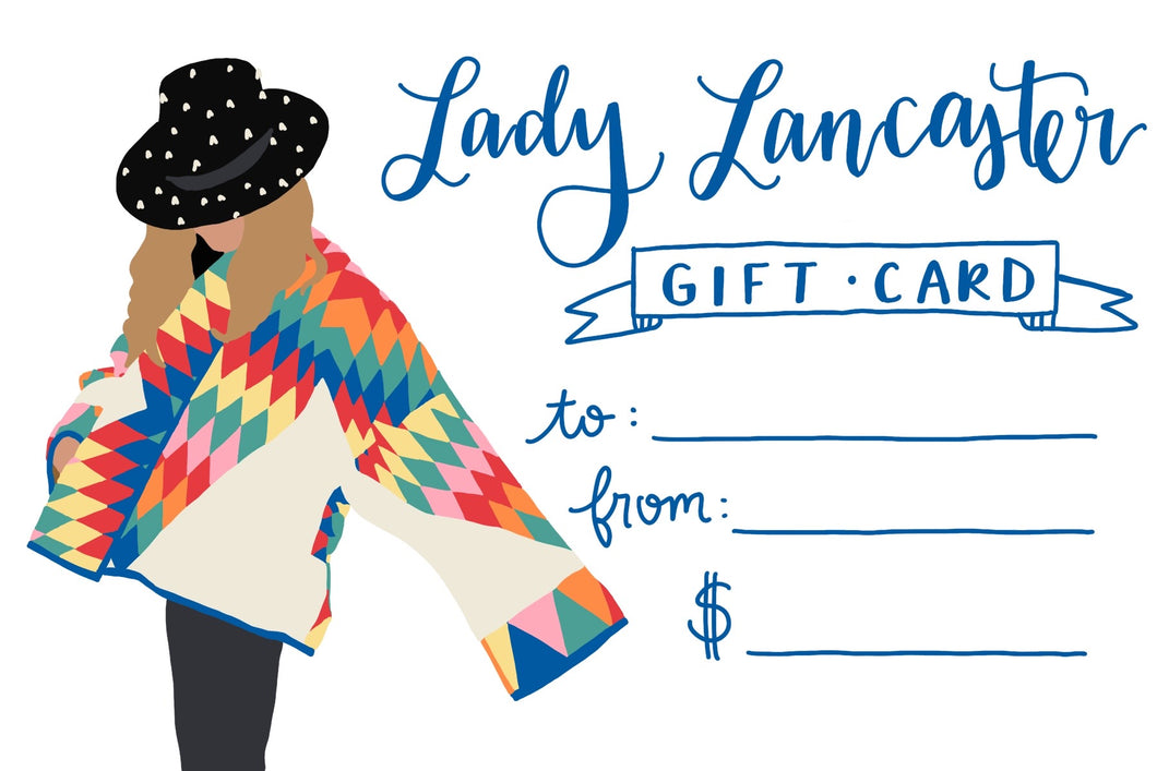 Lady Lancaster Gift Certificate