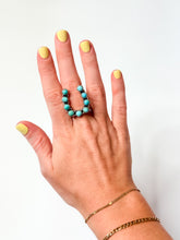 Load image into Gallery viewer, Turquoise Horseshoe Ring
