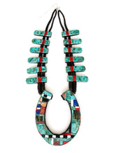 Load image into Gallery viewer, Turquoise Horseshoe Necklace
