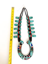 Load image into Gallery viewer, Turquoise Horseshoe Necklace
