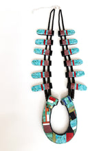 Load image into Gallery viewer, Turquoise Horseshoe Necklace
