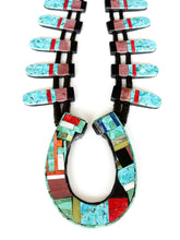 Load image into Gallery viewer, Turquoise Horseshoe Necklace
