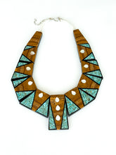 Load image into Gallery viewer, Turquoise and Wood Maiden Necklace
