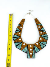 Load image into Gallery viewer, Turquoise and Wood Maiden Necklace
