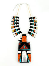 Load image into Gallery viewer, Turquoise Thunder Bird Necklace
