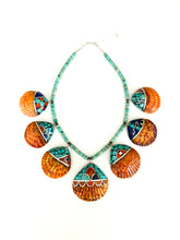 Load image into Gallery viewer, Turquoise Shell Necklace
