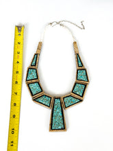 Load image into Gallery viewer, Turquoise and Wood Maiden Necklace
