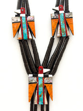Load image into Gallery viewer, Turquoise Triple Thunderbird Necklace
