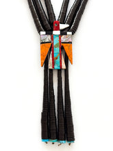 Load image into Gallery viewer, Turquoise Triple Thunderbird Necklace
