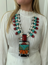 Load image into Gallery viewer, Turquoise Thunderbird Necklace
