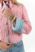 Load image into Gallery viewer, The Slim Shortie Quilted Ruffle Jacket - Small

