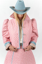 Load image into Gallery viewer, The Queen Bee Quilted Ruffle Jacket - Small
