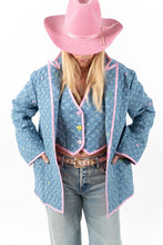 Load image into Gallery viewer, The Quilted Chambray Blazer
