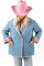 Load image into Gallery viewer, The Quilted Chambray Blazer
