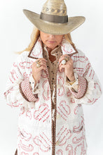 Load image into Gallery viewer, The Duster Quilt Jacket with Ruffle Sleeves - Medium
