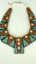 Load and play video in Gallery viewer, Turquoise and Wood Maiden Necklace
