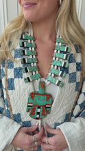 Load and play video in Gallery viewer, Turquoise Thunderbird Necklace
