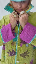 Load and play video in Gallery viewer, The Oversized Market Kantha Jacket
