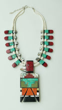 Load and play video in Gallery viewer, Turquoise Thunderbird Necklace
