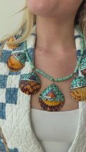 Load and play video in Gallery viewer, Turquoise Shell Necklace
